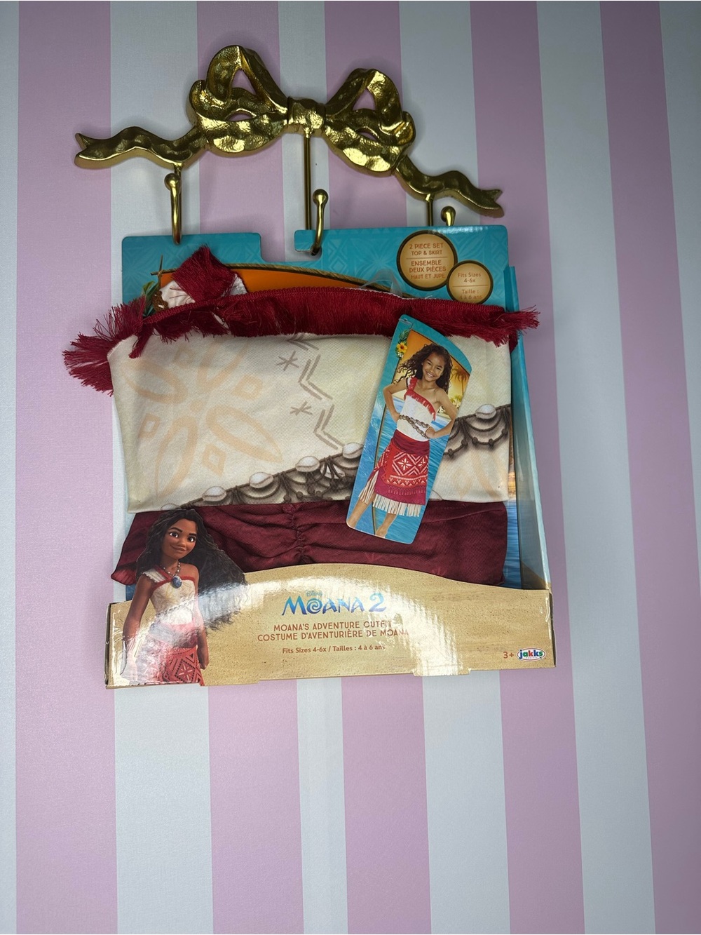 Disney Moana 2 Red and Cream Adventure Costume Set for Kids